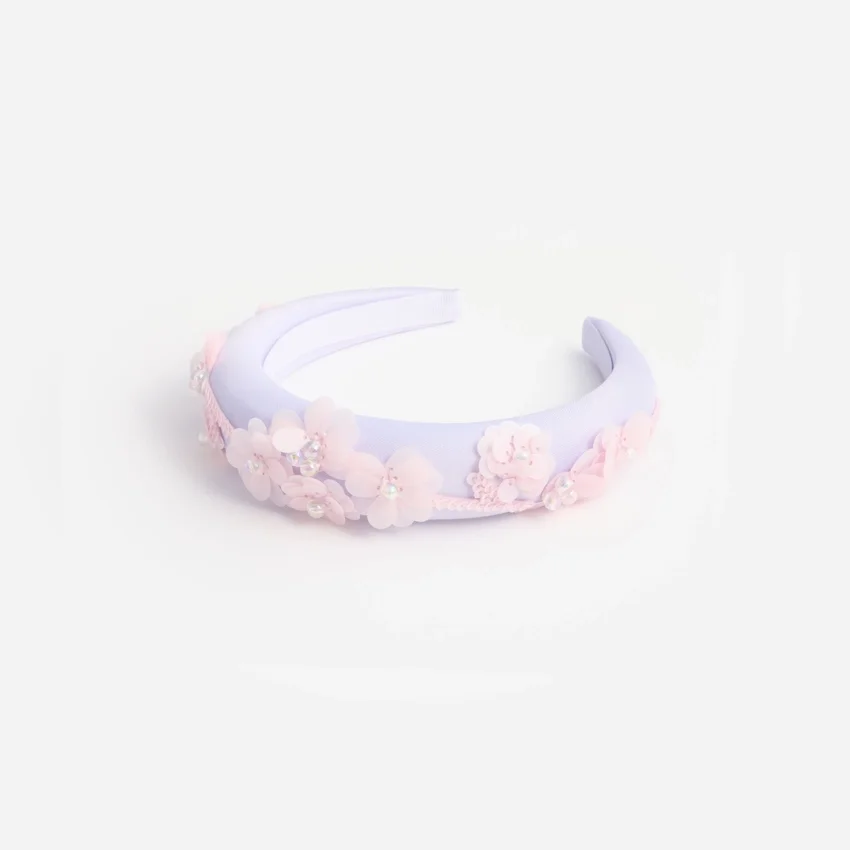 Lilac Flower Sequin Headband Lilac Flower Sequin Headband