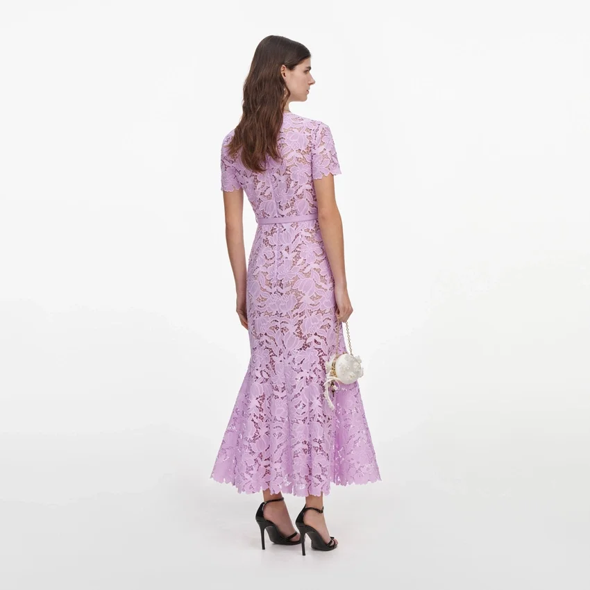 Lilac Lace Midi Dress Lilac Lace Midi Dress