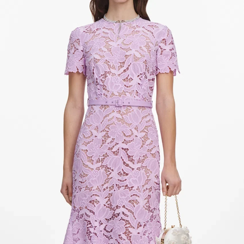 Lilac Lace Midi Dress Lilac Lace Midi Dress