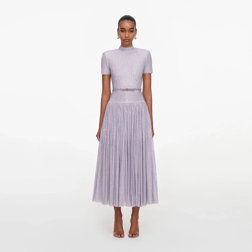 Lilac Rhinestone Midi Dress Lilac Rhinestone Midi Dress