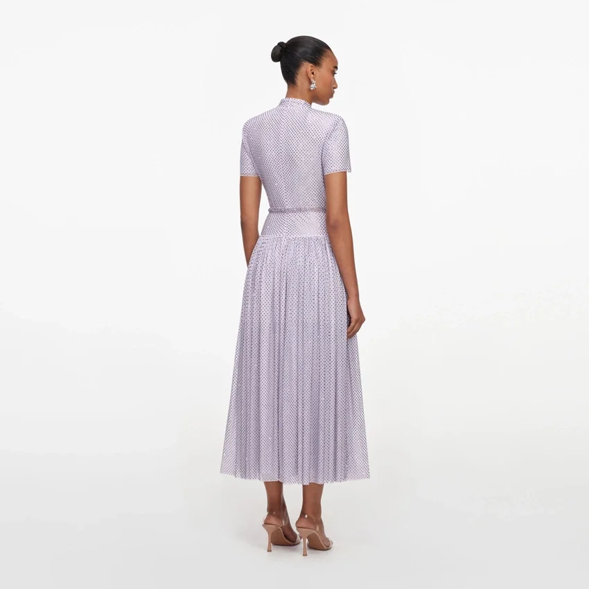 Lilac Rhinestone Midi Dress Lilac Rhinestone Midi Dress