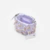 Lilac Satin Floral Beaded Tote Bag Lilac Satin Floral Beaded Tote Bag