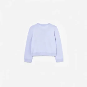 Lilac Sequin Flower Embroidered Knit Cardigan