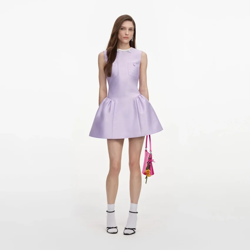 Lilac Taffeta Mini Dress Lilac Taffeta Mini Dress