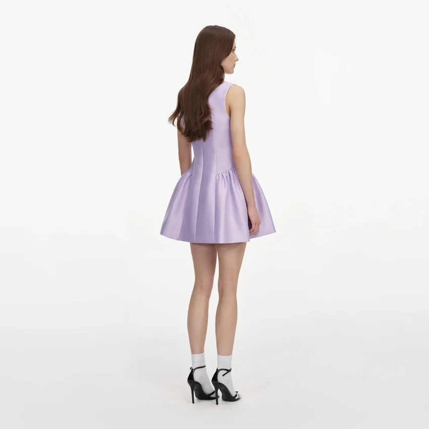 Lilac Taffeta Mini Dress Lilac Taffeta Mini Dress