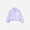 Lilac Taffeta Sequin Embellished Jacket Lilac Taffeta Sequin Embellished Jacket