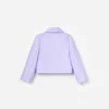 Lilac Taffeta Sequin Embellished Jacket Lilac Taffeta Sequin Embellished Jacket