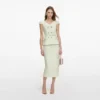 Lime Boucle Midi Dress Lime Boucle Midi Dress