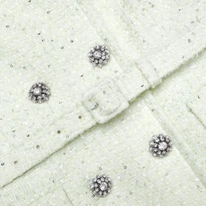 Lime Boucle Midi Dress Lime Boucle Midi Dress