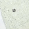 Lime Boucle Midi Skirt