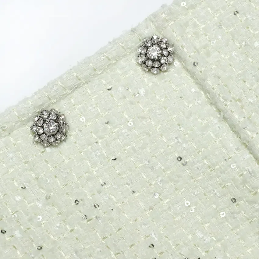 Lime Boucle Mini Dress Lime Boucle Mini Dress