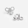 Micro Bow Crystal Earrings
