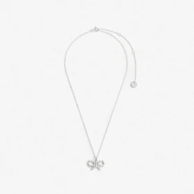 Micro Crystal Bow Necklace