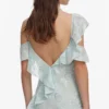Mint Embroidered Georgette Maxi Dress Mint Embroidered Georgette Maxi Dress