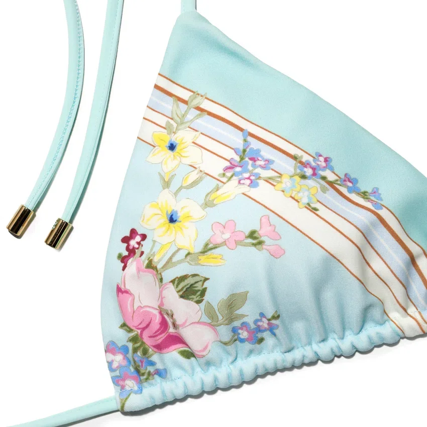 Mint Floral Bikini Top Mint Floral Bikini Top