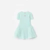 Mint Flower Embroidered Knit Dress Mint Flower Embroidered Knit Dress
