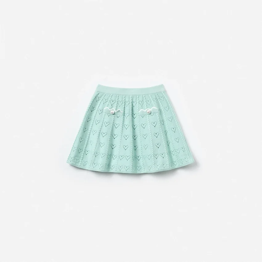Mint Heart Knit Skirt Mint Heart Knit Skirt