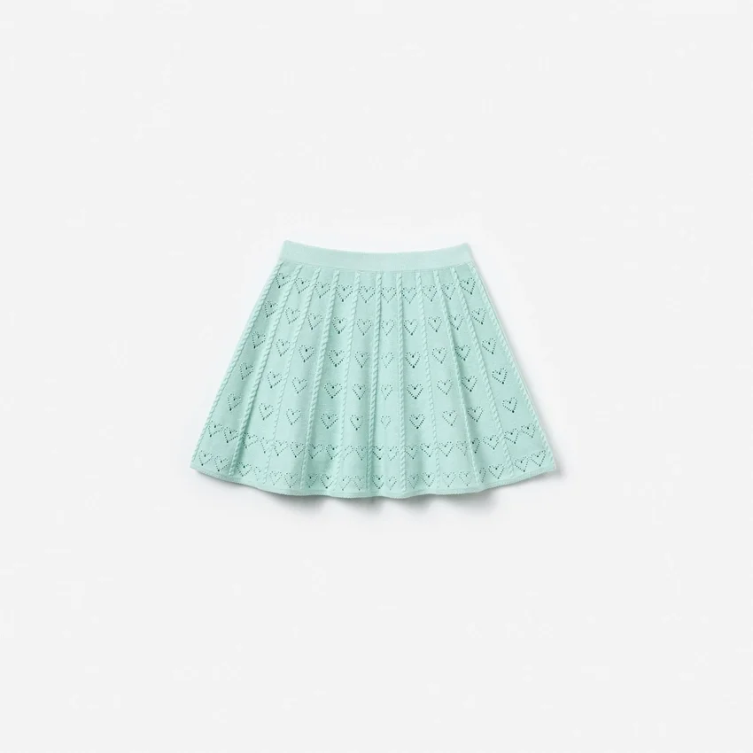 Mint Heart Knit Skirt Mint Heart Knit Skirt