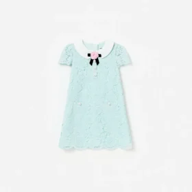 Mint Lace Collared Dress