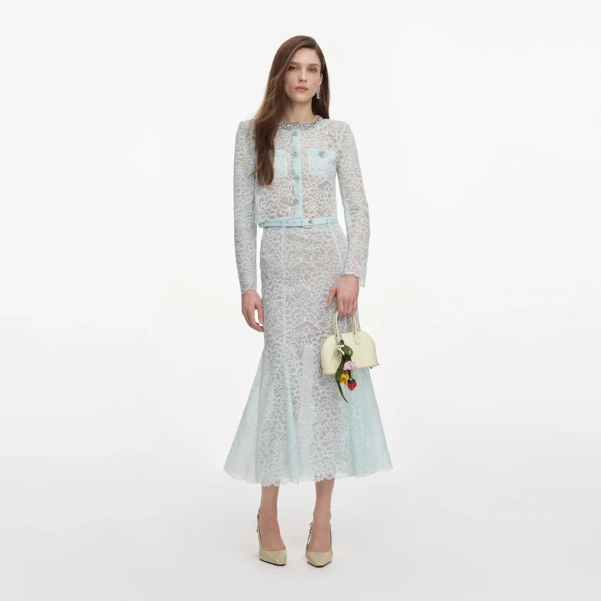 Mint Lace Midi Skirt Mint Lace Midi Skirt