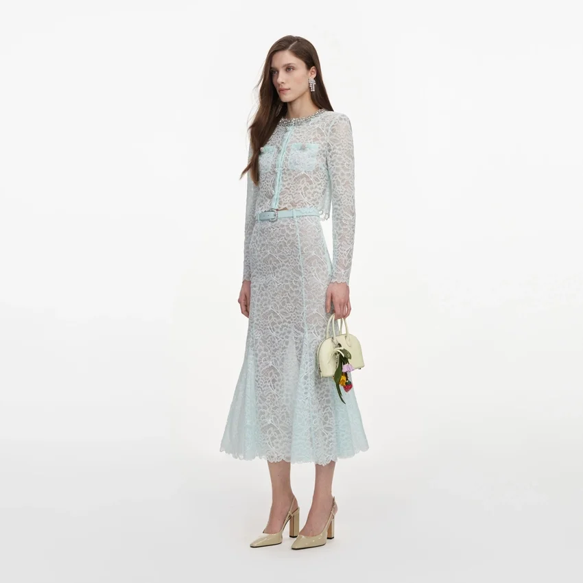 Mint Lace Midi Skirt Mint Lace Midi Skirt