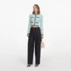 Mint Pointelle Knit Cardigan Mint Pointelle Knit Cardigan
