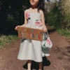 Mint Taffeta 3D Flower Dress Mint Taffeta 3D Flower Dress