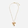 Mottled Gold Bow Pendant Necklace Mottled Gold Bow Pendant Necklace