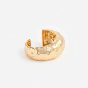 Mottled Gold Crystal Bangle