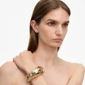 Mottled Gold Crystal Bangle