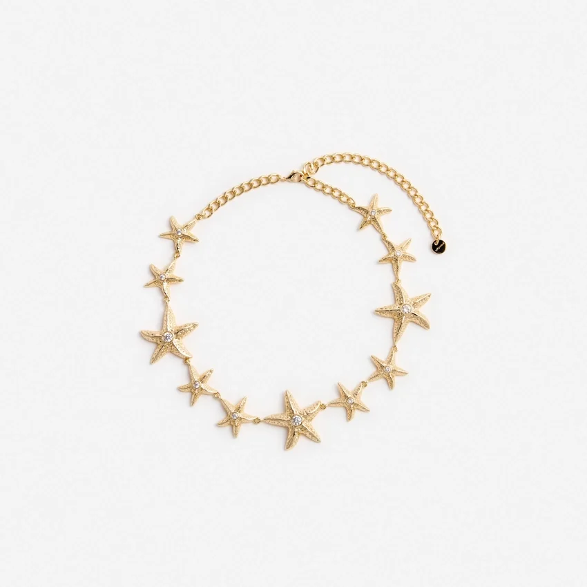 Mottled Gold Sea Star Necklace Mottled Gold Sea Star Necklace