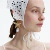 Mottled Gold Sea Star Pearl Earrings Mottled Gold Sea Star Pearl Earrings