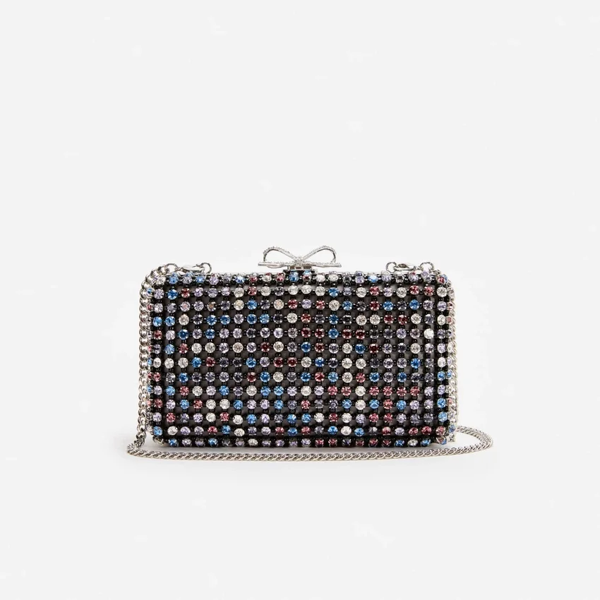 Multi Crystal Chainmail Clutch Multi Crystal Chainmail Clutch