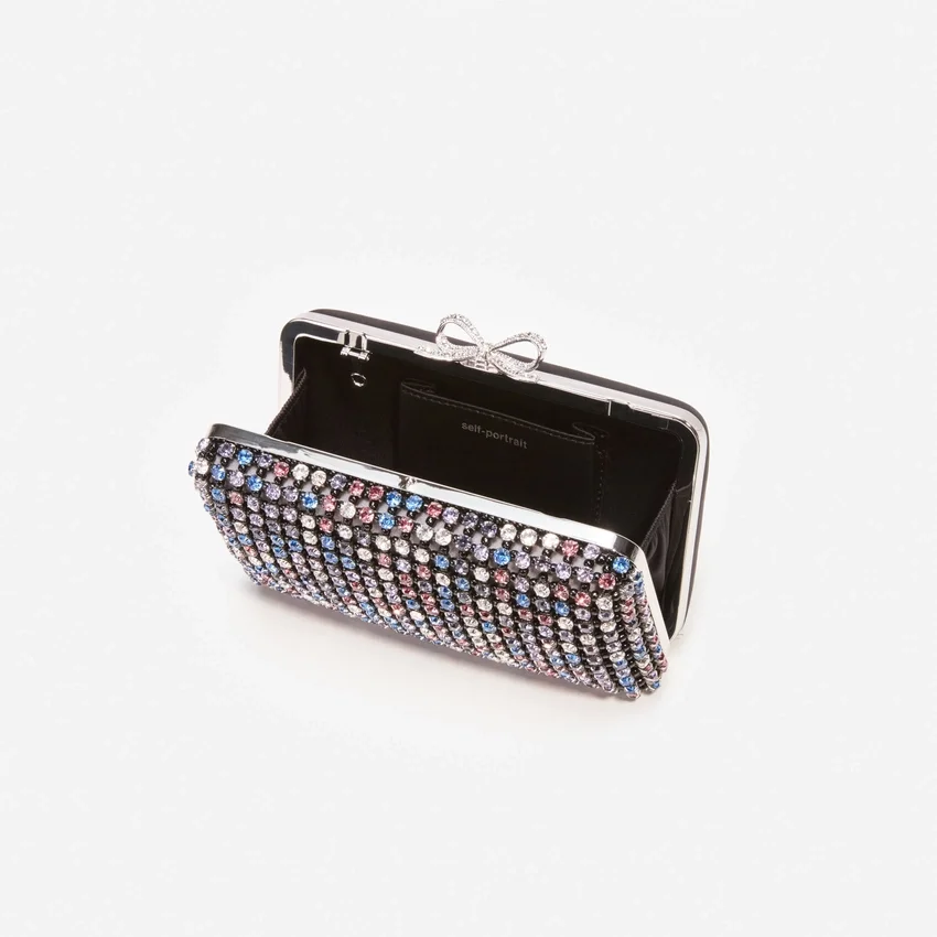 Multi Crystal Chainmail Clutch Multi Crystal Chainmail Clutch