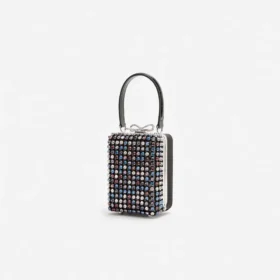 Multi Crystal Chainmail Micro Bag