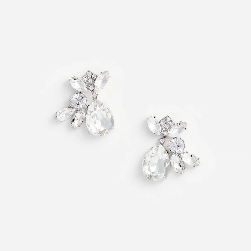Multi Crystal Cluster Earrings Multi Crystal Cluster Earrings