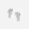 Multi Crystal Dangle Earrings