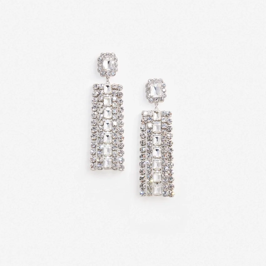 Multi Crystal Droplet Earrings Multi Crystal Droplet Earrings