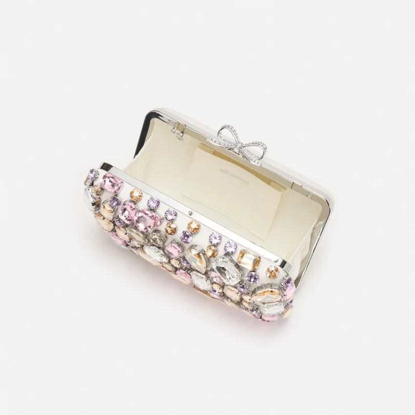 Multi Crystal Embellished Clutch Bag Multi Crystal Embellished Clutch Bag