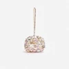 Multi Crystal Embellished Top Handle Clutch Bag