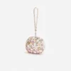 Multi Crystal Embellished Top Handle Clutch Bag