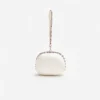 Multi Crystal Embellished Top Handle Clutch Bag