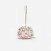 Multi Crystal Embellished Top Handle Clutch Bag