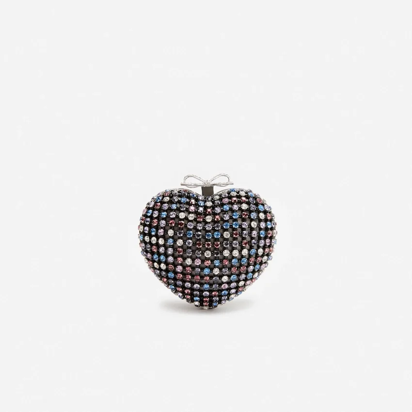 Multi Crystal Heart Clutch Multi Crystal Heart Clutch