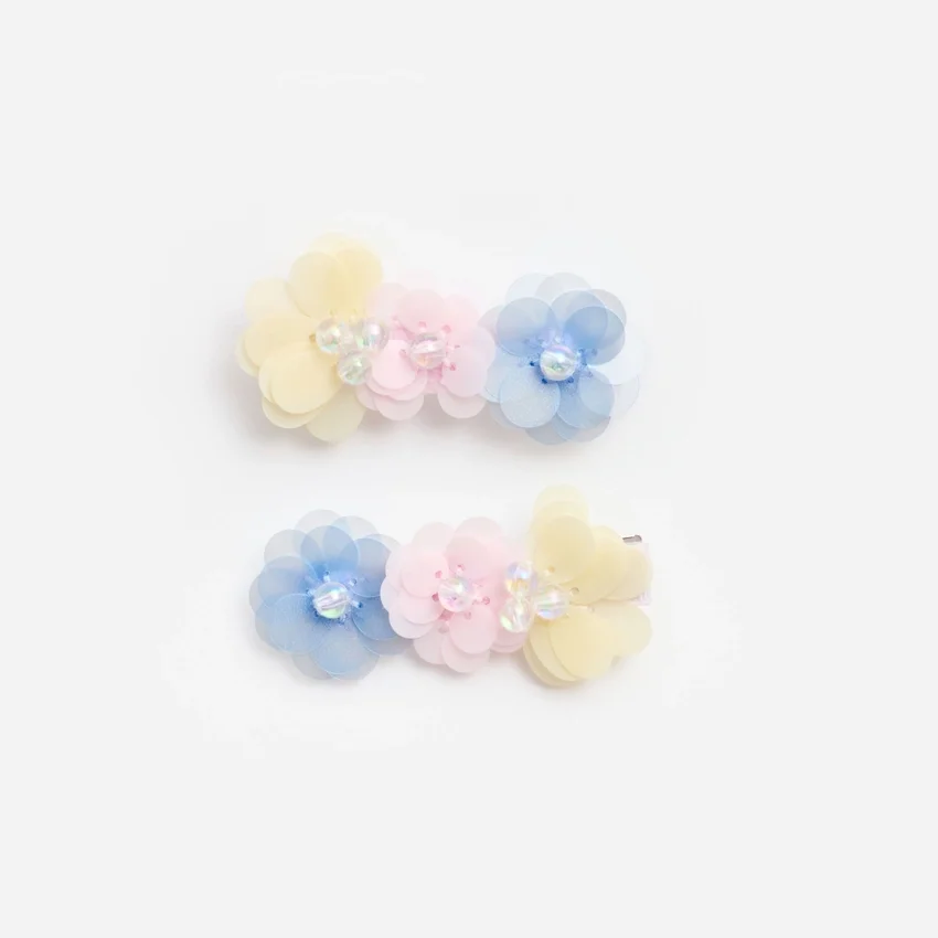 Multi Flower Sequin Hairclips Multi Flower Sequin Hairclips