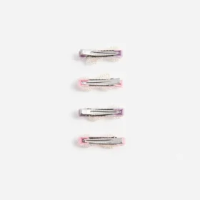 Multi Velvet Pearl Bow Hairclips