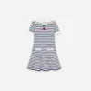 Navy And Cream Stripe Knitted Dress Navy And Cream Stripe Knitted Dress