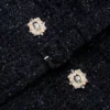 Navy Boucle Tailored Midi Dress Navy Boucle Tailored Midi Dress
