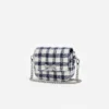 Navy Check Boucle Bag Navy Check Boucle Bag