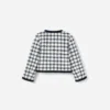 Navy Check Boucle Jacket Navy Check Boucle Jacket